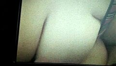 bbw wife gives sloppy blowjob to husband