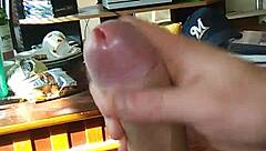 Transsexual Solo Jerking Off To Porn Leading To Cumshot