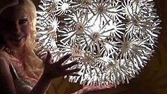 sexy blonde teasing in retro solo