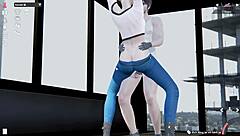 she rides in cowgirl position passionately