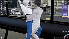 she rides in cowgirl position passionately