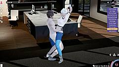 she rides in cowgirl position passionately