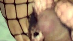 just cumming all over the brunette's sexy feet... damn!