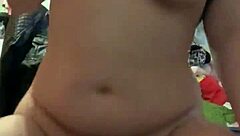 Wet Pussy Riding Dildo Toy in Intense Session