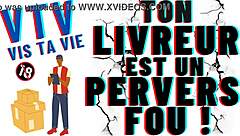 hetero delivery guy fucks gay client doggystyle