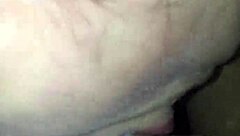 Getting sloppy blowjob from white girl in casual setting.