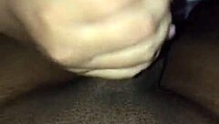 she arrives from the eater's house covered in cum, showers, and makes the cuckold cum.