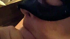 Bored Housewife with Big Tits Performs Blowjob on Neighbor's Cock