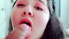 Lizren Performs Oral On Diablita Chilena