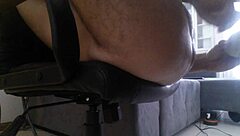 i masturbate with vegetable dildo as gay groom