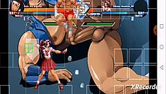 Athena Asamiya from KOF XI gets drilled by Joe Higashi in wild CVS2 hentai action.