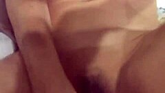 big purple dildo in a tight wet pussy.