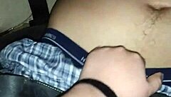 I watch the white teen sucking my thick dick.