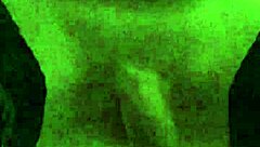 Shemale in Lingerie Strokes Huge Cock?