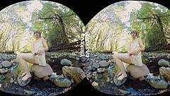 Yanks Carmen December Toys Her Bushy Snatch Outdoors