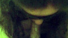 My girlfriend gives me a blindfold blowjob, feels so good