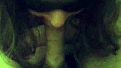 My girlfriend gives me a blindfold blowjob, feels so good