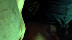 Early morning chewy sucking black cock.