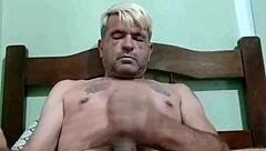 this gay guy has a sexy close-up desire to cum in casual setting