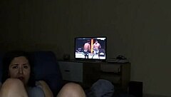 mexican latina watches ufc and gets so horny she masturbates