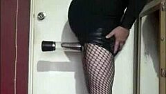 bisexual crossdresser pumps up for bigger size part 2