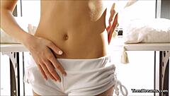 Hot Solo Teen Tini Fingers Her Tight Pussy