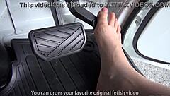 i'm pumpin the pedal barefoot in the truck