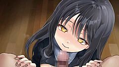 Ever seen a junior giving such a wild hentai blowjob?