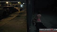 Glasses-bound teen takes rough oral creampie