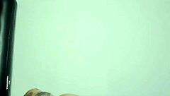 trying my first anal with a glass dildo, feels so good