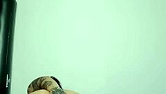 trying my first anal with a glass dildo, feels so good