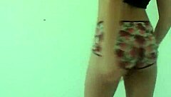 Teen dances Brazilian funk style.