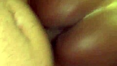 Ebony Babe Bent Over for Doggystyle Fucking and Cumshot