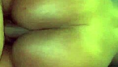 Ebony Babe Bent Over for Doggystyle Fucking and Cumshot