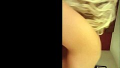 sexy blonde teen flaunts big tits in a steamy teasing display