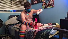 pup practices with bad dragon monster!