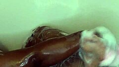 Ebony Bath Time: Relaxing Massage Session