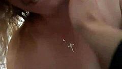 Young redhead cosplay sucks cock intensely, natural tits amateur