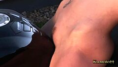 Caylin Curtis, huge titted babe, gets banged by her friend! 😍💥