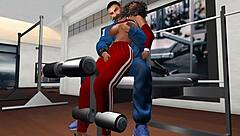 Groped Hard on the Inclined Bench