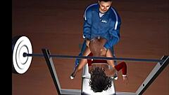 Groped Hard on the Inclined Bench