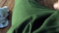 boy police officer masturbates in uniform with handcuffs