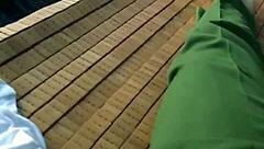 boy police officer masturbates in uniform with handcuffs