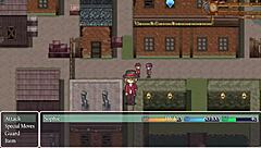 Cute girl exposes small tits near oblivious men in detective story part 3