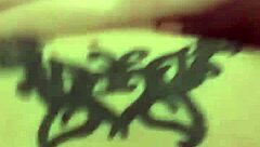 Feeling Intense Pleasure Tapping That Bent Over White Oily Ass With Tattoo In Doggystyle!