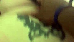 Feeling Intense Pleasure Tapping That Bent Over White Oily Ass With Tattoo In Doggystyle!