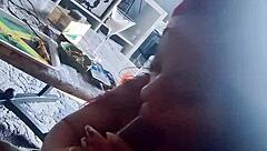 Farewell blowjob from tiny 18+ debo lister!