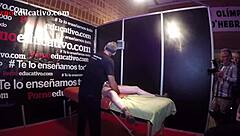 Erotic Massage From Our Sex Coach To Ana Marco With Fingering And Orgasm