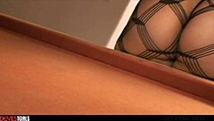 Trans Khloe Hart Pleases Hard Cock with Rimjob and Deepthroat in Fishnets!