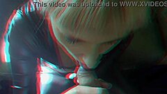 Bettie in a catsuit teases and plays with the cameraman in this free 3D version video.